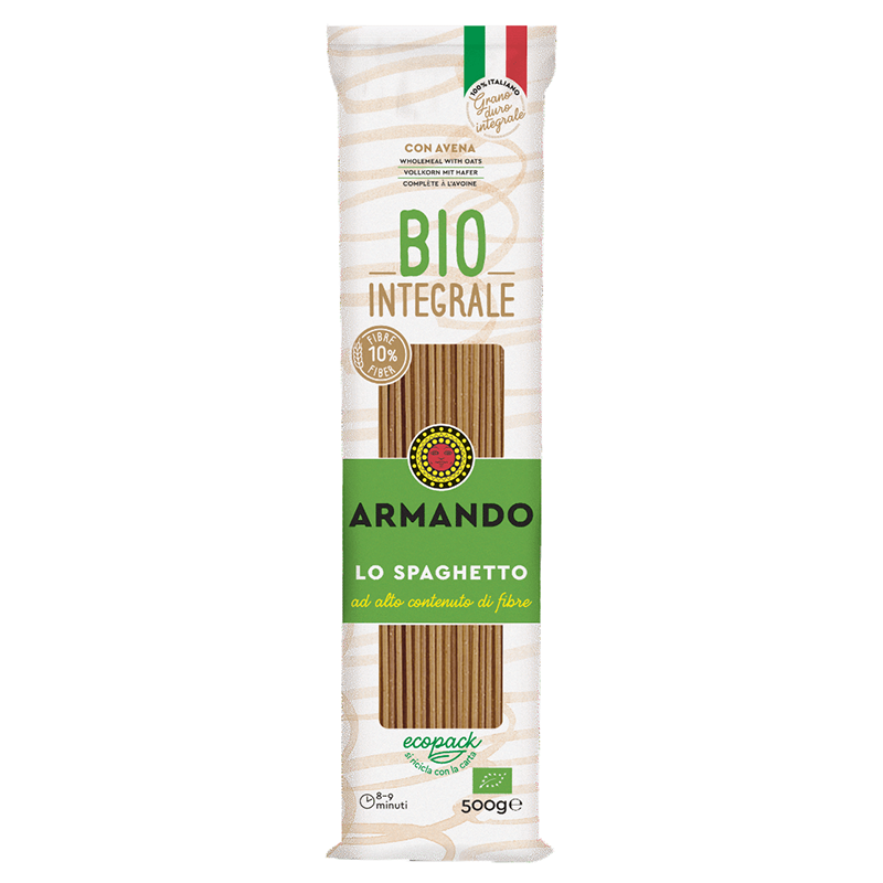 armando10-Spaghetto پاستا با گندم کامل ارگانیک اسپاگتو آرماندو سبز ایتالیا - تصویر 1