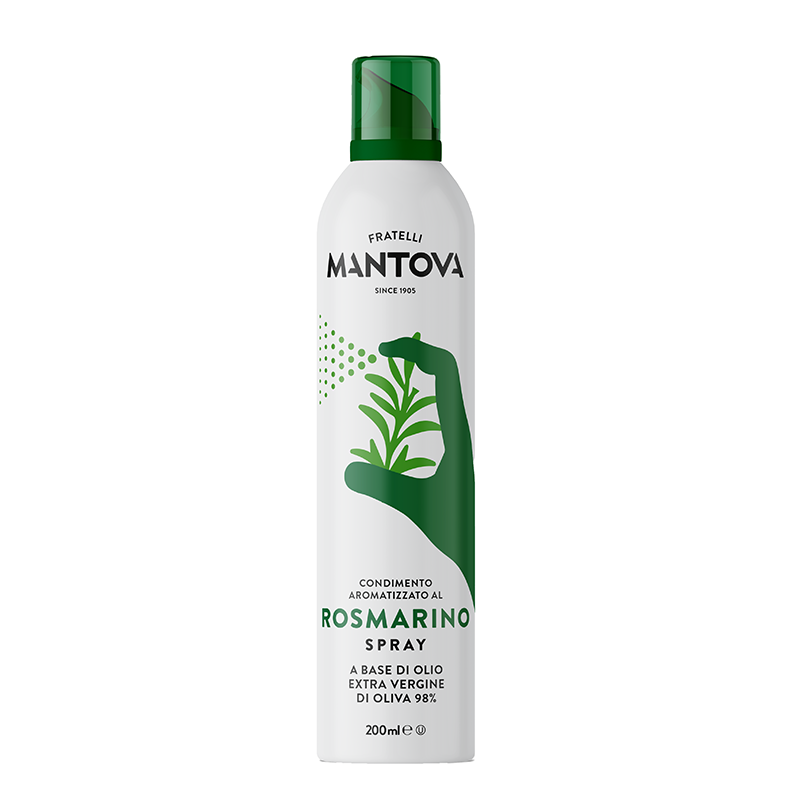 mantova7-Rosemary-Flavored-Extra-Virgin-Olive-Oil-Spray روغن زیتون خالص فرابکر طعم رزماری مانتووا ایتالیا اسپری 200 سی سی - تصویر 1