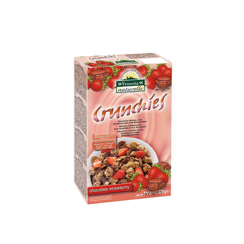 venosta17-Crunchies-Chocolate-Strawberry کرانچی شکلاتی توت فرنگی ونوستا ایتالیا - تصویر 1